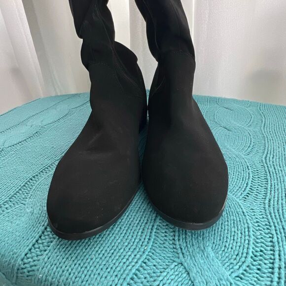 Style & Co Women's Faux Suede Kelimae Tall Riding Boots Black Size 9.5 NWOT - Picture 4 of 8